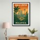 Kuala Lumpur Travel Poster Wall Art Kuala Lumpur Travel Poster Wall Art