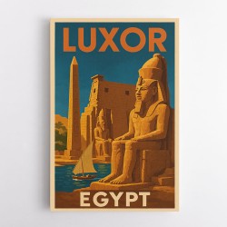 Luxor Egypt Travel Poster 1 Wall Art