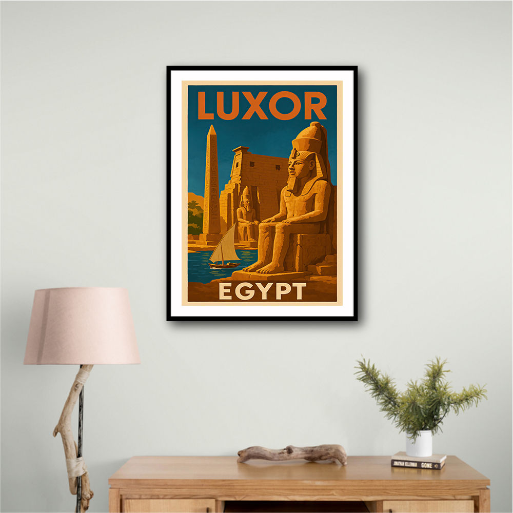 Luxor Egypt Travel Poster 1 Wall Art Luxor Egypt Travel Poster 1 Wall Art