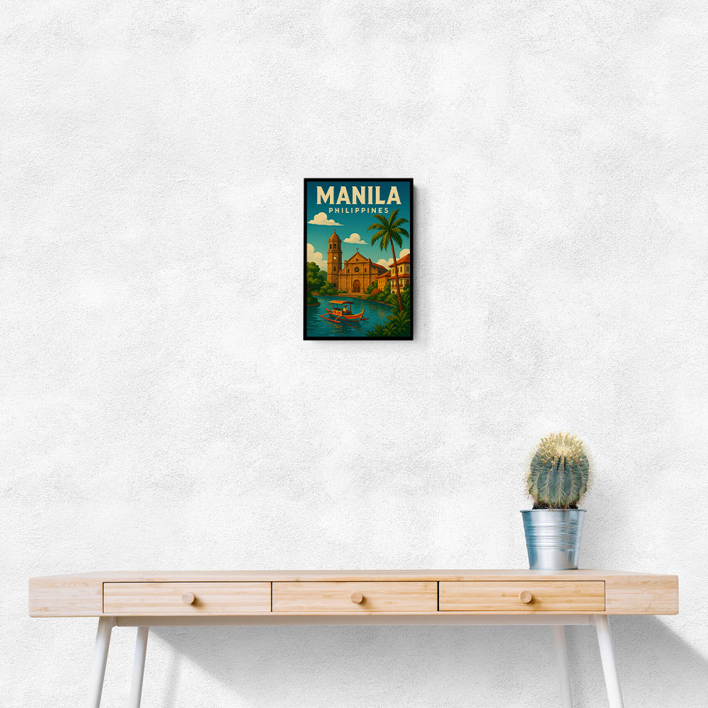 Manila Philippines Travel Poster 1 Wall Art Manila Philippines Travel Poster 1 Wall Art