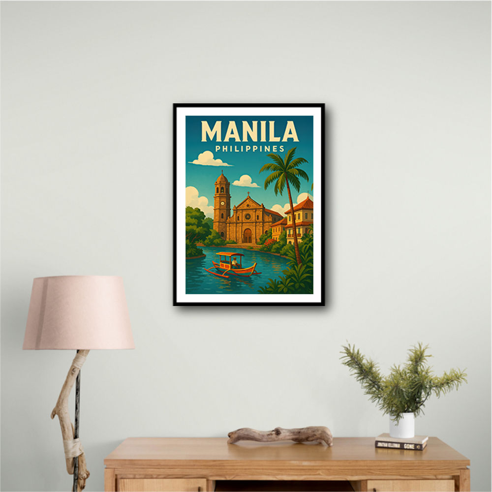Manila Philippines Travel Poster 1 Wall Art Manila Philippines Travel Poster 1 Wall Art