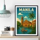 Manila Philippines Travel Poster 1 Wall Art Manila Philippines Travel Poster 1 Wall Art