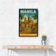 Manila Philippines Travel Poster Wall Art Manila Philippines Travel Poster Wall Art