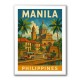 Manila Philippines Travel Poster Wall Art Manila Philippines Travel Poster Wall Art