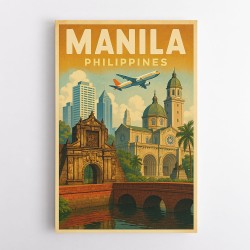 Manila Travel Poster 1 Wall Art
