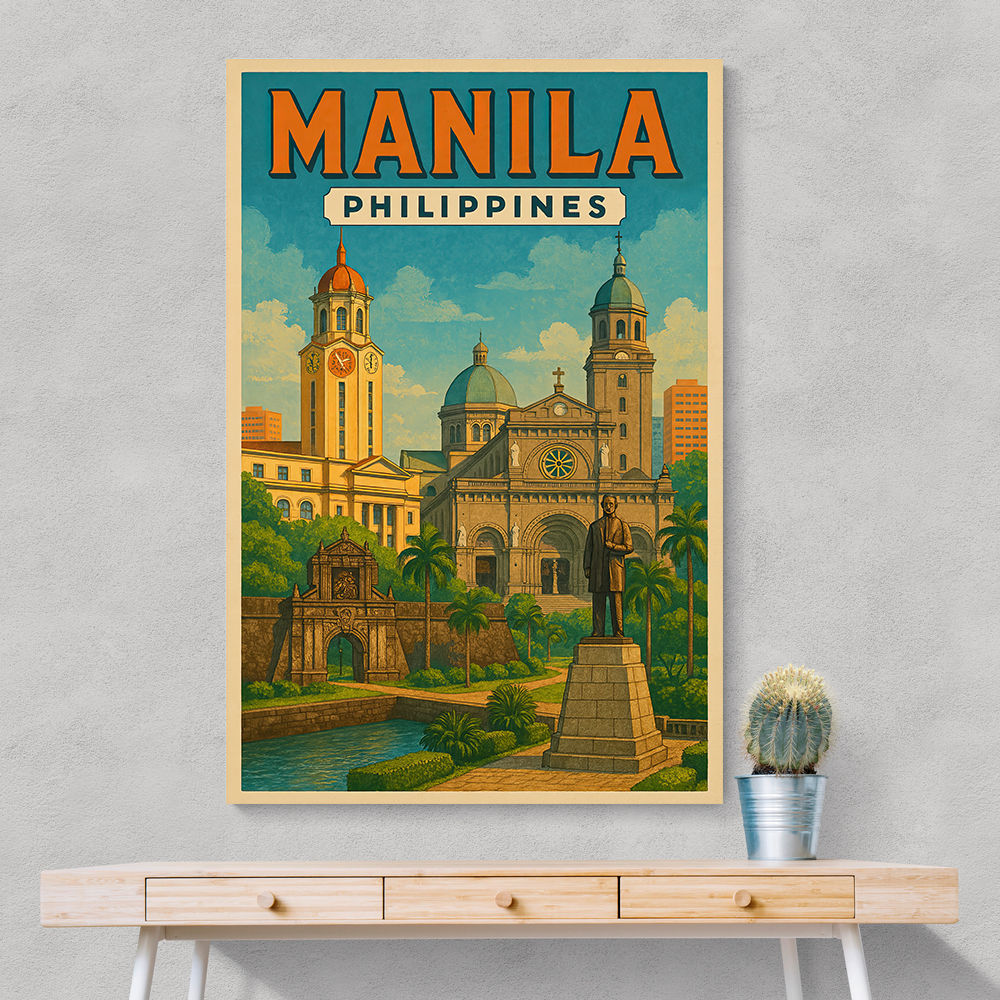 Manila Travel Poster Wall Art