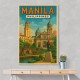 Manila Travel Poster Wall Art