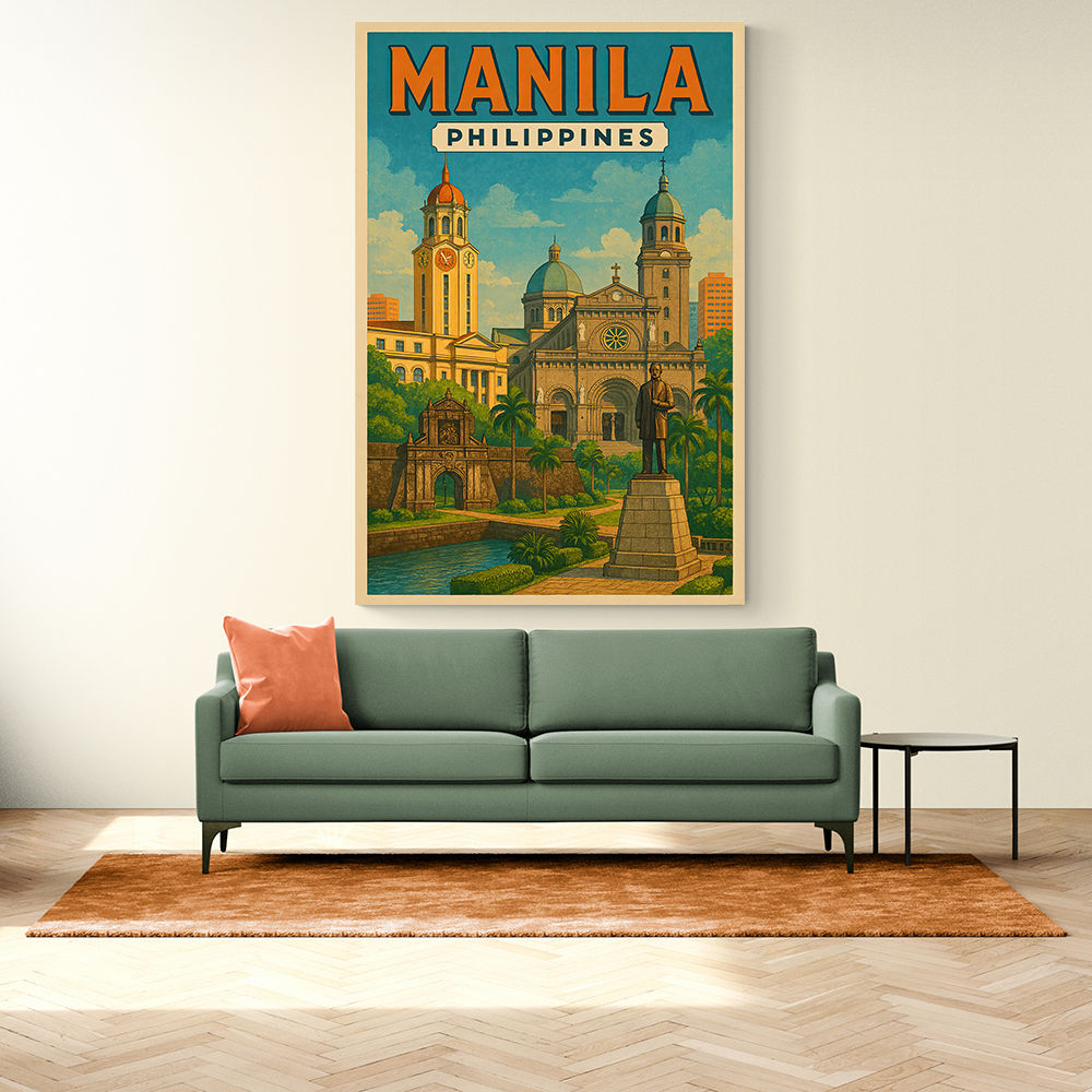 Manila Travel Poster Wall Art