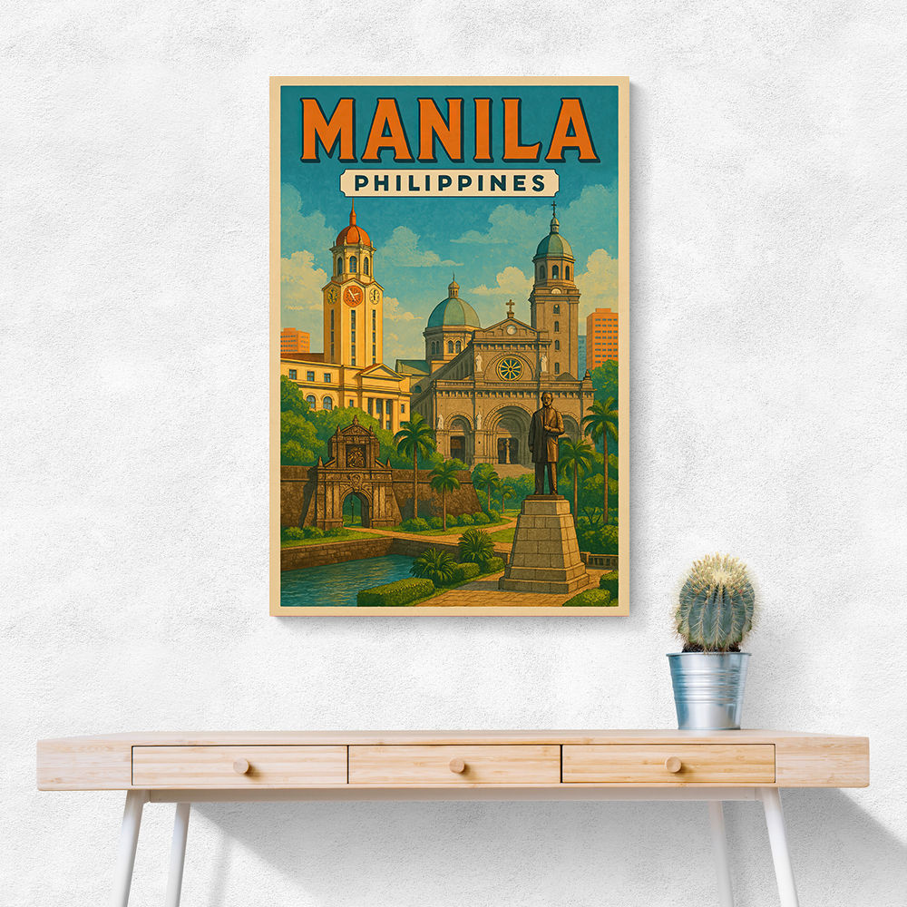 Manila Travel Poster Wall Art