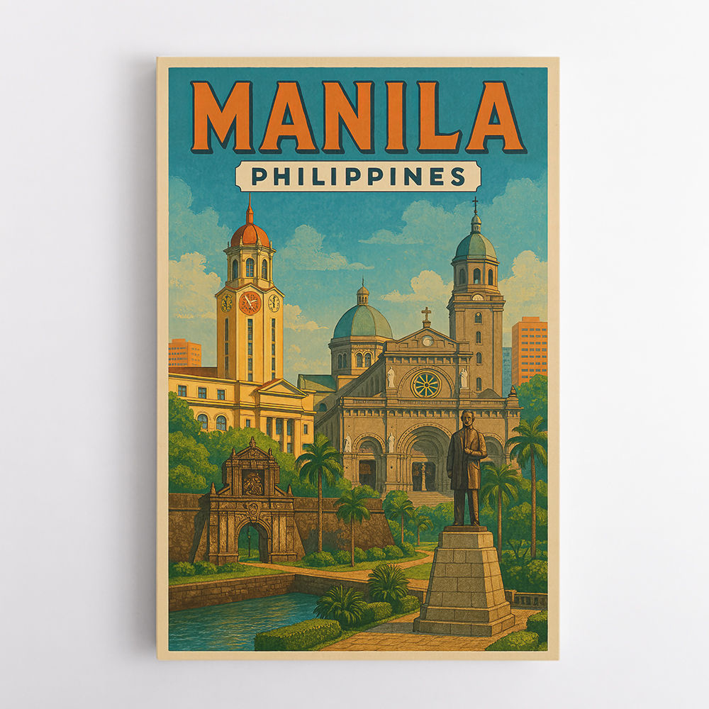 Manila Travel Poster Wall Art
