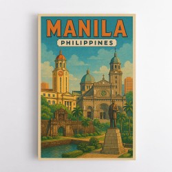 Manila Travel Poster Wall Art