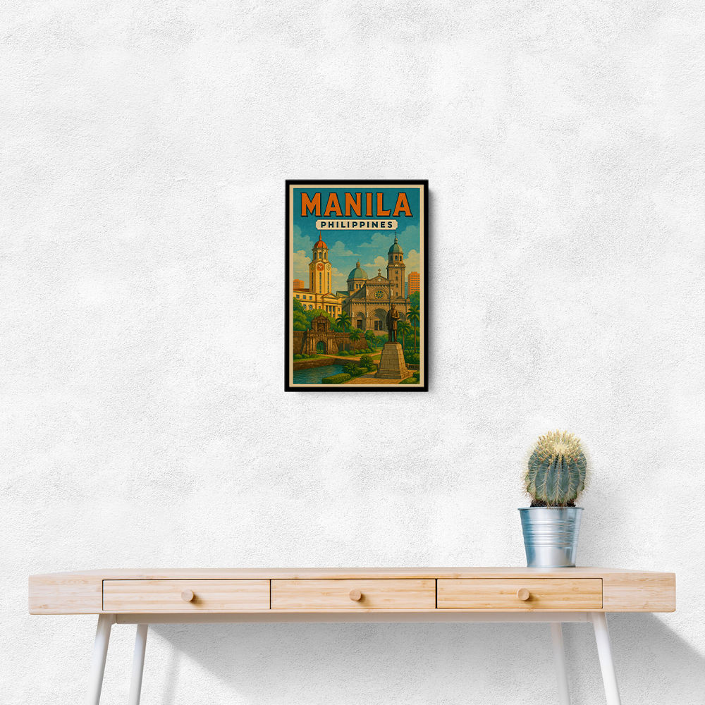 Manila Travel Poster Wall Art