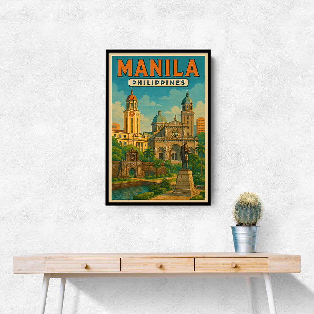 Manila Travel Poster Wall Art
