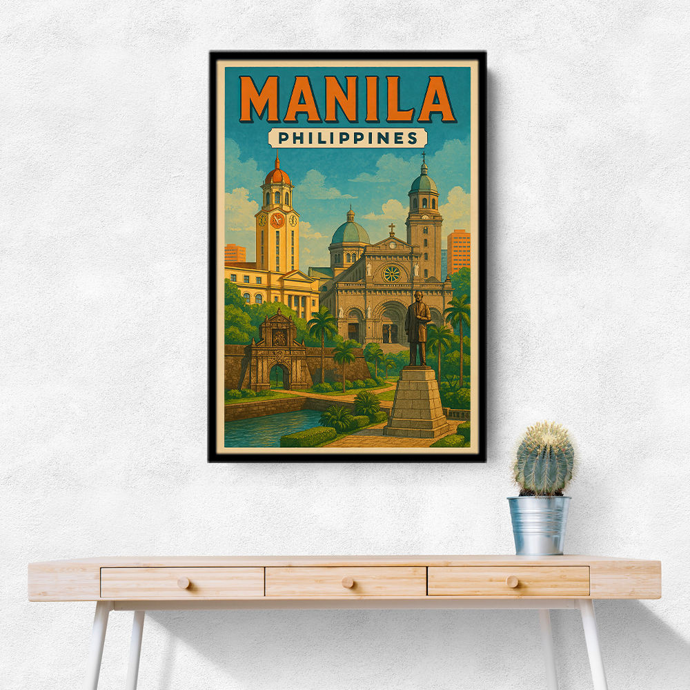 Manila Travel Poster Wall Art