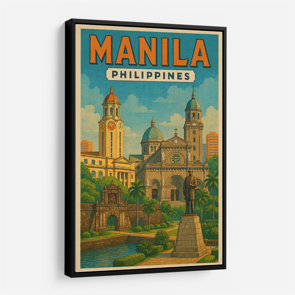 Manila Travel Poster Wall Art