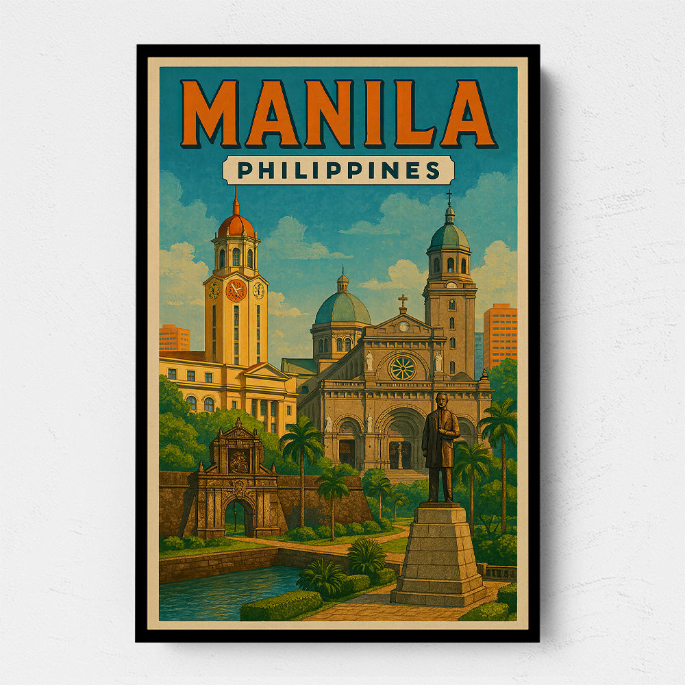 Manila Travel Poster Wall Art