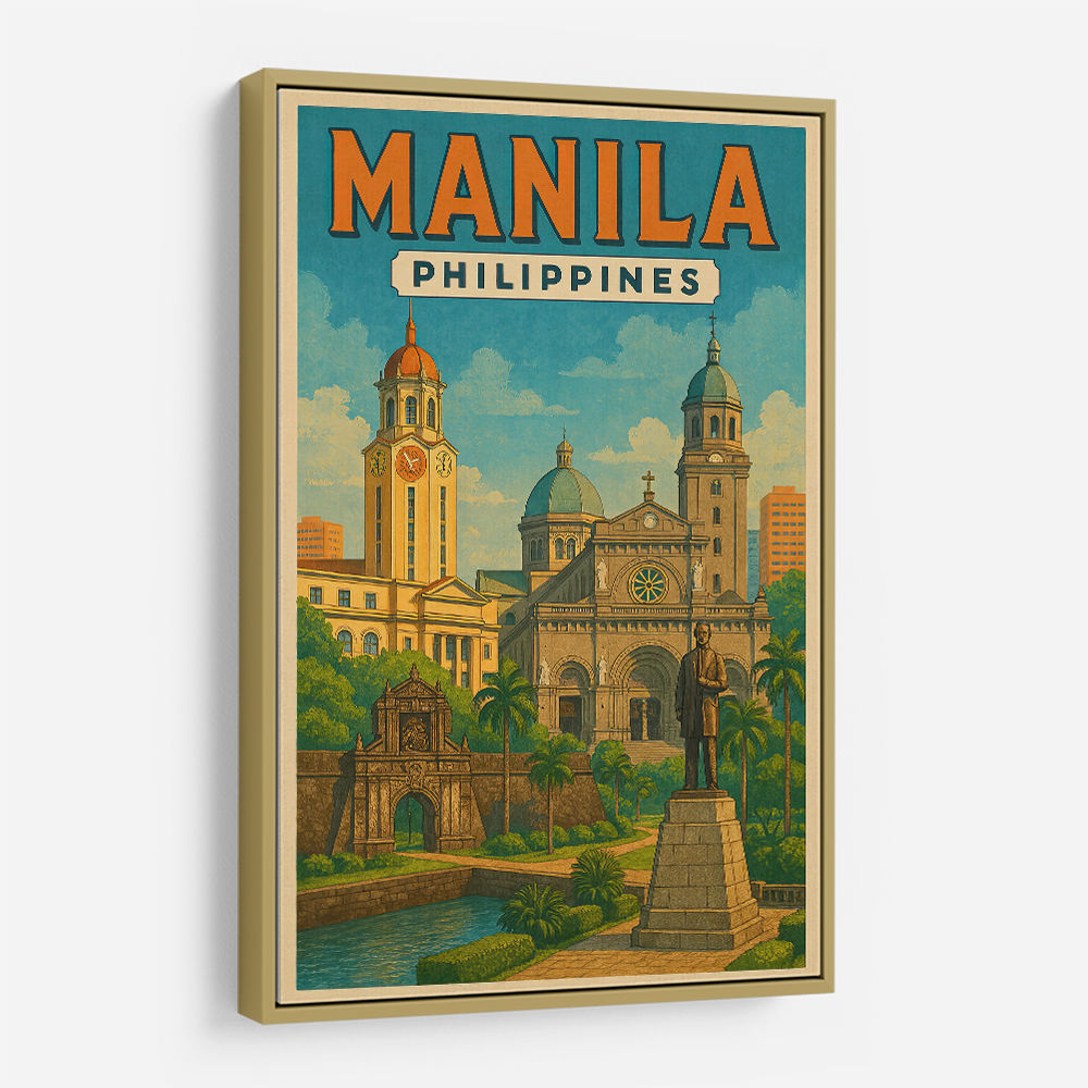 Manila Travel Poster Wall Art