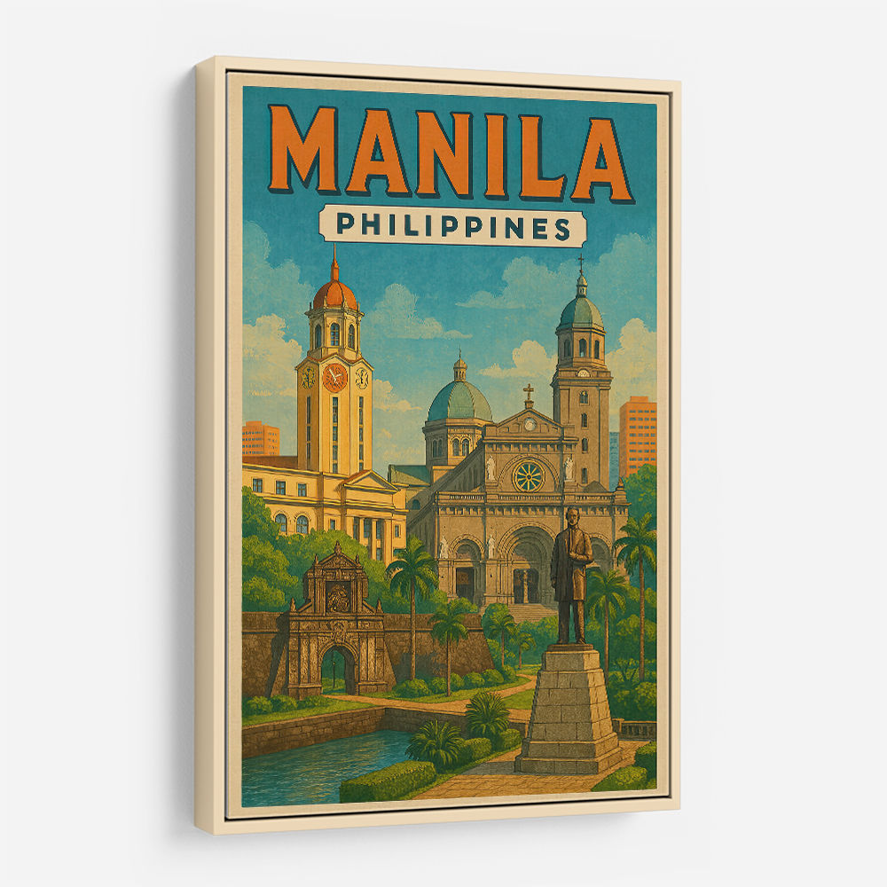 Manila Travel Poster Wall Art