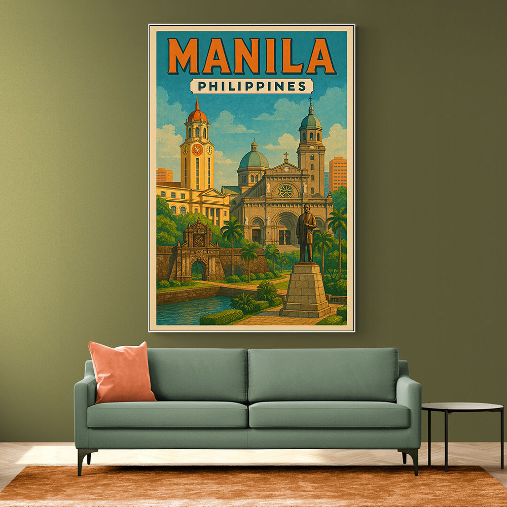 Manila Travel Poster Wall Art