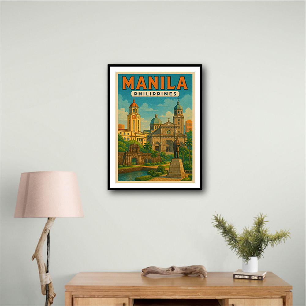 Manila Travel Poster Wall Art