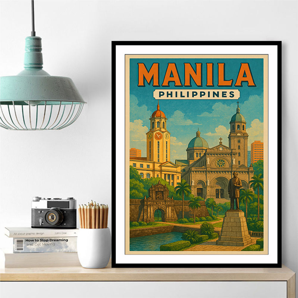 Manila Travel Poster Wall Art