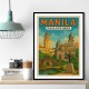 Manila Travel Poster Wall Art