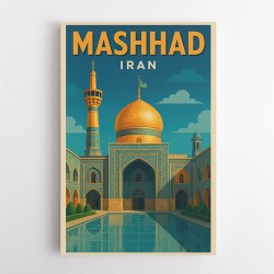 Mashhad Iran Travel Poster 1 Wall Art