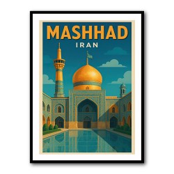 Mashhad Iran Travel Poster 1 Wall Art