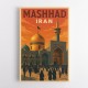 Mashhad Iran Travel Poster Wall Art Mashhad Iran Travel Poster Wall Art