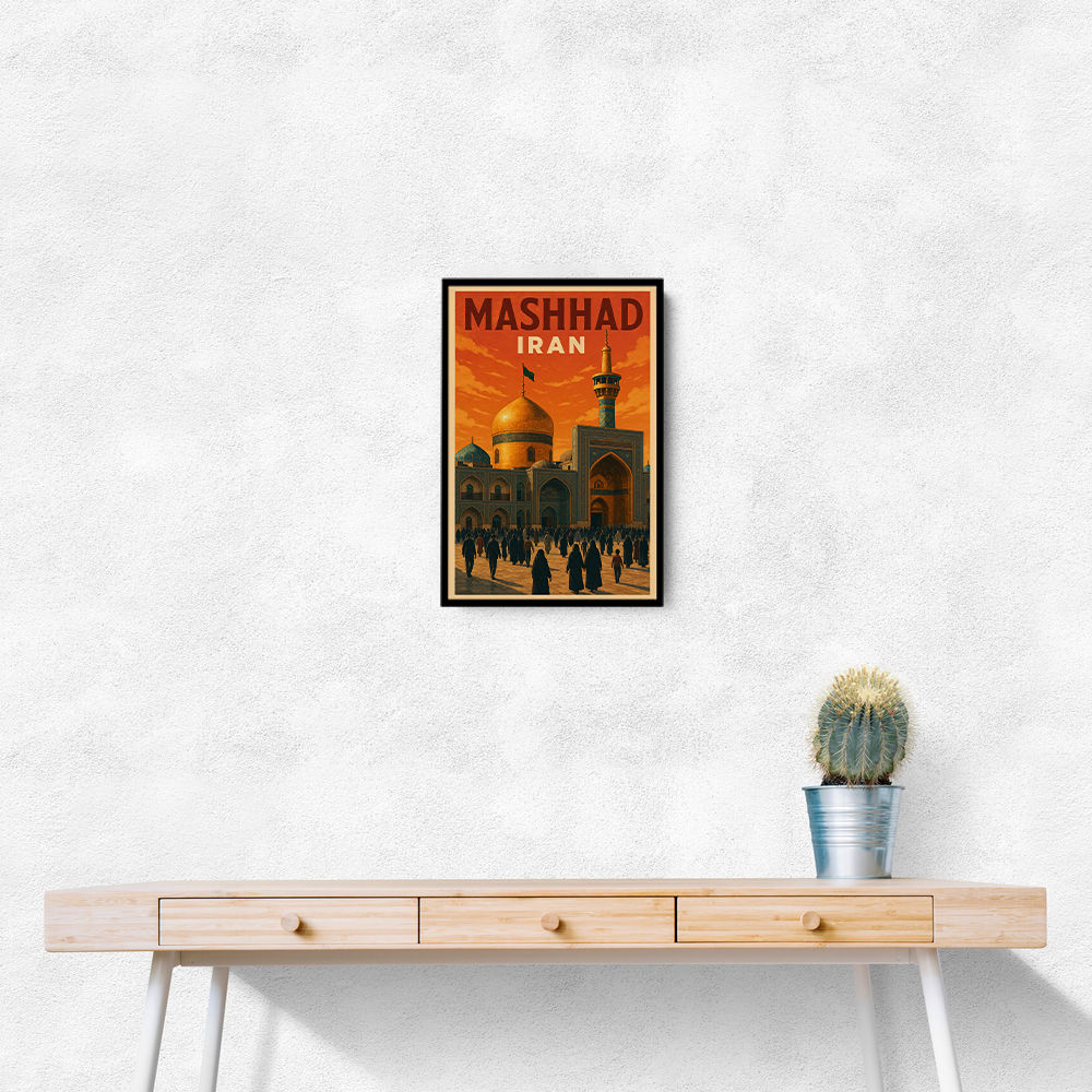 Mashhad Iran Travel Poster Wall Art Mashhad Iran Travel Poster Wall Art