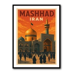 Mashhad Iran Travel Poster Wall Art