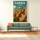 Sanaa Yemen Travel Poster 1 Wall Art Sanaa Yemen Travel Poster 1 Wall Art