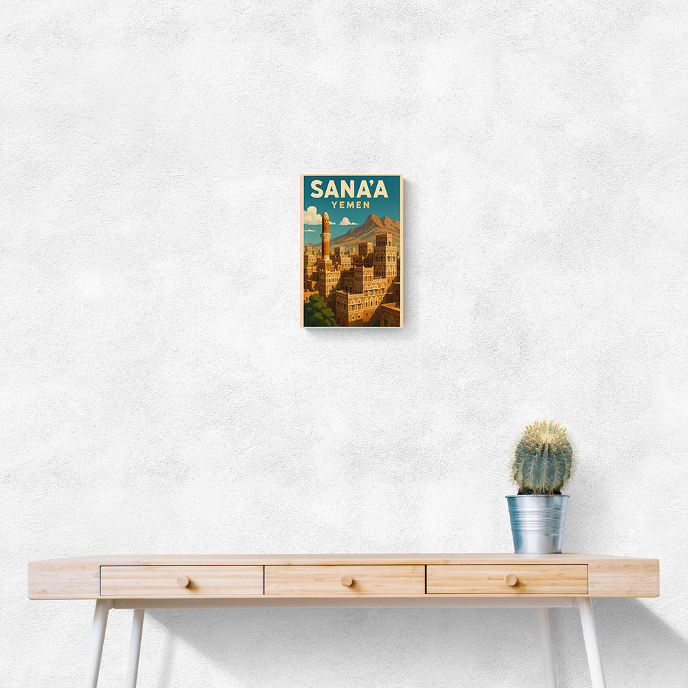Sanaa Yemen Travel Poster 1 Wall Art Sanaa Yemen Travel Poster 1 Wall Art