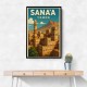 Sanaa Yemen Travel Poster 1 Wall Art Sanaa Yemen Travel Poster 1 Wall Art