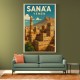 Sanaa Yemen Travel Poster 1 Wall Art Sanaa Yemen Travel Poster 1 Wall Art