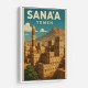 Sanaa Yemen Travel Poster 1 Wall Art Sanaa Yemen Travel Poster 1 Wall Art