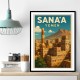 Sanaa Yemen Travel Poster 1 Wall Art Sanaa Yemen Travel Poster 1 Wall Art