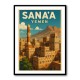 Choose Product Type:: Framed Print
Frame Colour:: Black Sanaa Yemen Travel Poster 1 Wall Art