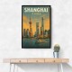 Shanghai Travel Poster Wall Art Shanghai Travel Poster Wall Art