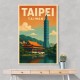 Taipei Taiwan Travel Poster 1 Wall Art Taipei Taiwan Travel Poster 1 Wall Art
