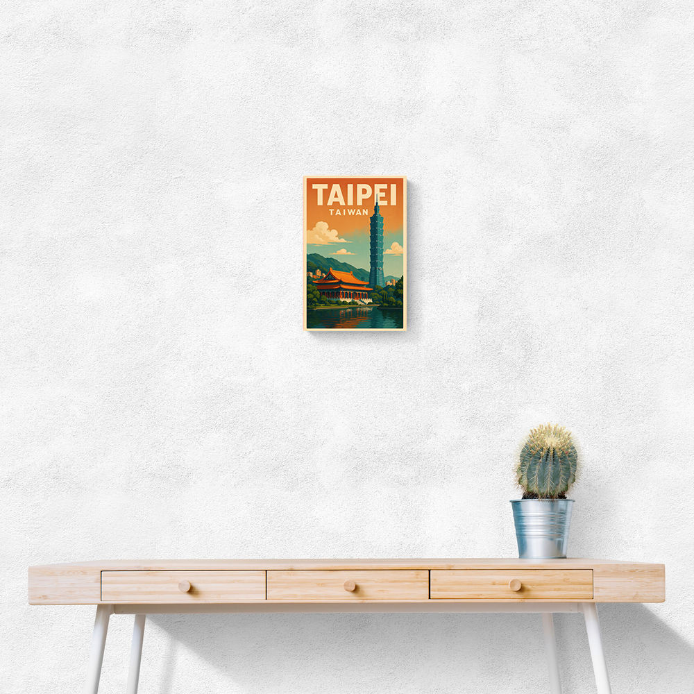 Taipei Taiwan Travel Poster 1 Wall Art Taipei Taiwan Travel Poster 1 Wall Art