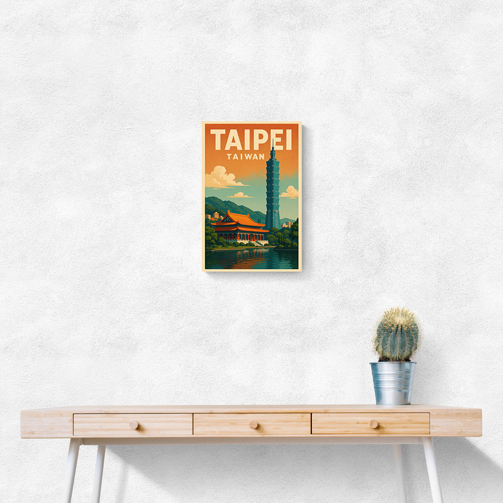 Taipei Taiwan Travel Poster 1 Wall Art Taipei Taiwan Travel Poster 1 Wall Art