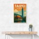 Taipei Taiwan Travel Poster 1 Wall Art Taipei Taiwan Travel Poster 1 Wall Art