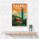 Taipei Taiwan Travel Poster 1 Wall Art Taipei Taiwan Travel Poster 1 Wall Art