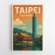 Taipei Taiwan Travel Poster 1 Wall Art Taipei Taiwan Travel Poster 1 Wall Art