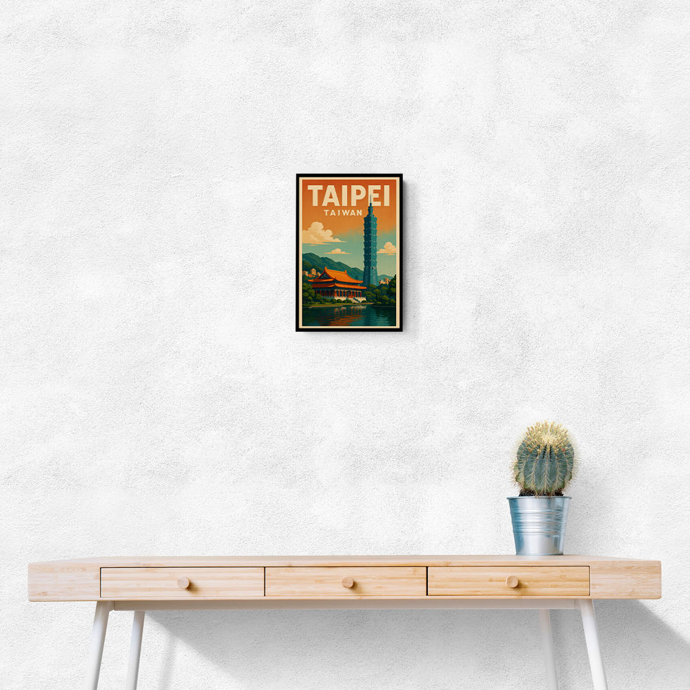 Taipei Taiwan Travel Poster 1 Wall Art Taipei Taiwan Travel Poster 1 Wall Art