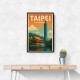 Taipei Taiwan Travel Poster 1 Wall Art Taipei Taiwan Travel Poster 1 Wall Art