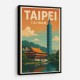 Taipei Taiwan Travel Poster 1 Wall Art Taipei Taiwan Travel Poster 1 Wall Art
