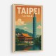 Taipei Taiwan Travel Poster 1 Wall Art Taipei Taiwan Travel Poster 1 Wall Art