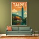 Taipei Taiwan Travel Poster 1 Wall Art Taipei Taiwan Travel Poster 1 Wall Art